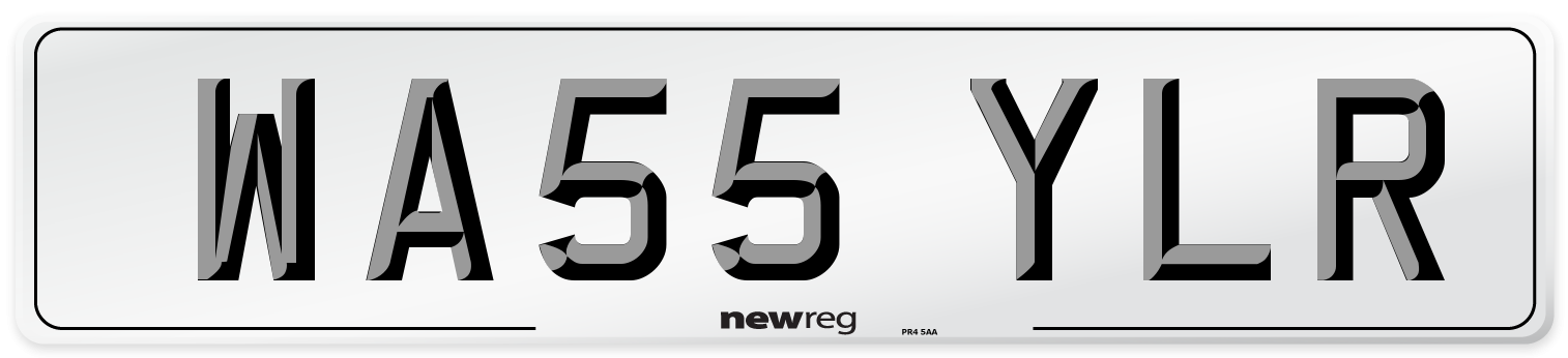 WA55 YLR Number Plate from New Reg
